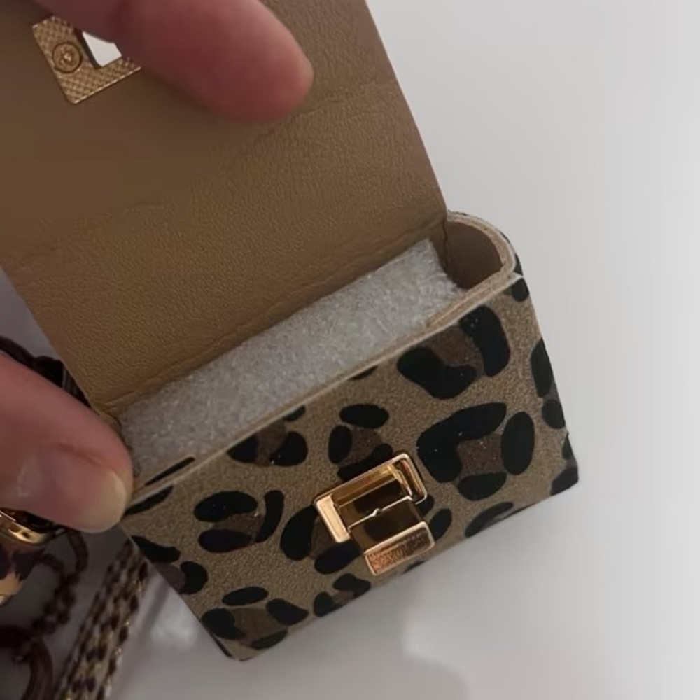 Leopard Print Mini Keychain Bag - Picture 6 of 6